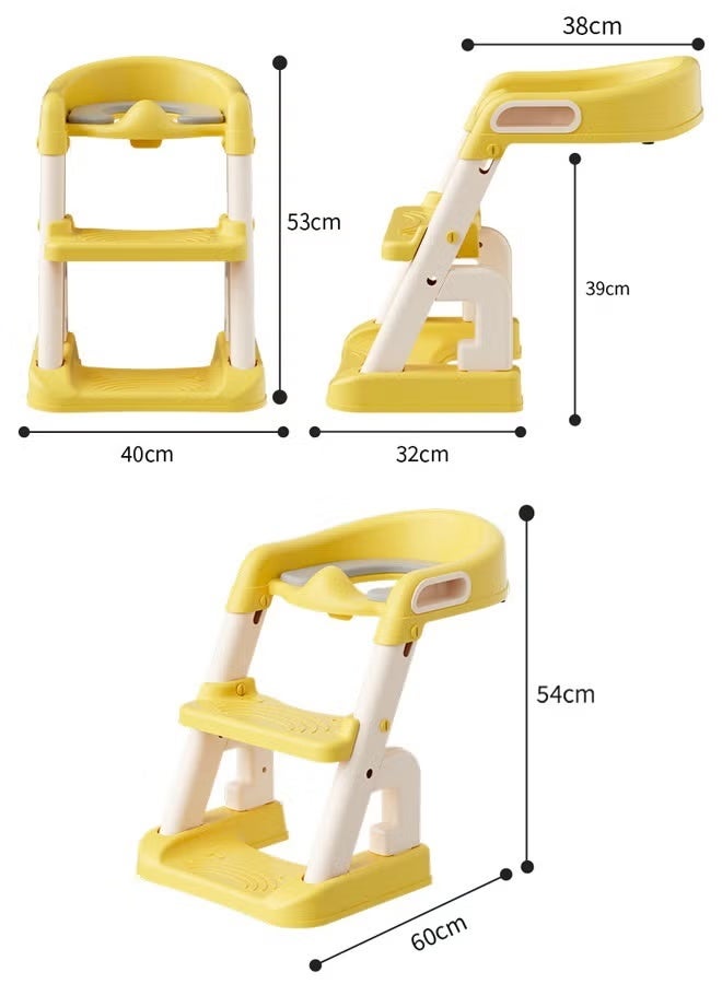 Beauenty 2 In 1 Baby Toilet Potty Training Seat with Step Stool Ladder Toilet Potty Training Seat for Kids - Image 2